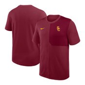 USC Trojans Men's Nike Cardinal SC Interlock Dri-FIT Coach UV Top